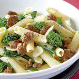 Penne with Sausage, Garlic, and Broccoli Rabe
