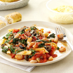 Penne with Tomatoes and White Beans Recipe