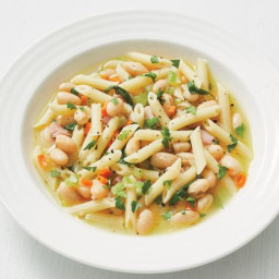 Penne with White Beans and Smoked Pork