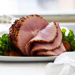 Peppercorn-Crusted Ham