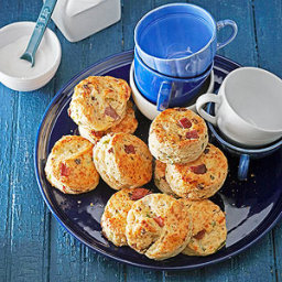 Peppered Bacon, Green Onion, and Buttermilk Scones