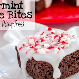 Peppermint Brownie Bites {Egg-free and Dairy-Free}