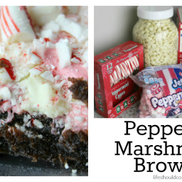 Peppermint Marshmallow Brownies