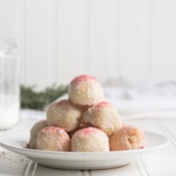 Peppermint Snowball Cookies {GF and Low Carb}
