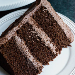 Perfect Chocolate Cake Recipe with Ganche buttercream- rich, dense and deli