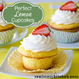 Perfect Lemon Cupcakes with Lemon Buttercream