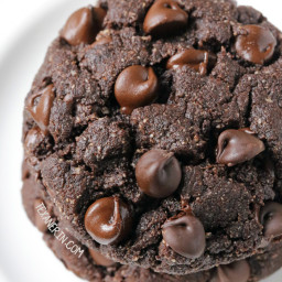 Perfect Paleo Double Chocolate Cookies (vegan option, grain-free, gluten-fr