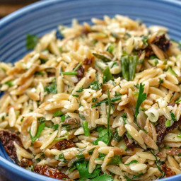 Perfect Toasted Orzo with Parmesan and Sun-Dried Tomatoes 