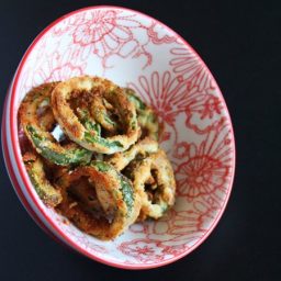 Perfectly Crispy Air Fryer Jalapeno Coins- LCHF, Keto, and Gluten-Free!