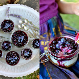 Perfectly Portable: Blueberry Lavender No-Bake Cheesecake in a Jar