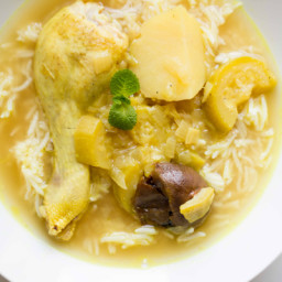 Persian Lemon Chicken Soup