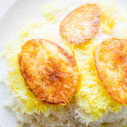 Persian Rice with Potato Tahdig