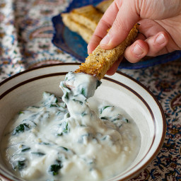 Persian Spinach and Yogurt Dip - Borani Esfenaj