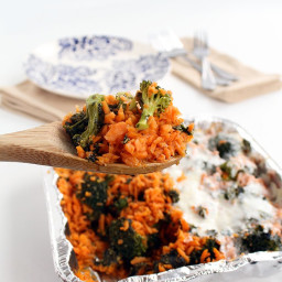 Pesto Broccoli Sweet Potato Rice Casserole – Two Ways!