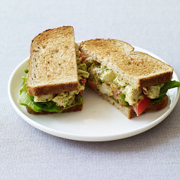 Pesto chicken salad sandwiches