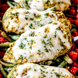 Pesto Chicken with Green Beans
