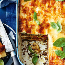Pesto, ricotta and chargrilled vegetable lasagne