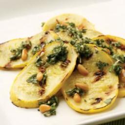 Pesto-Topped Grilled Summer Squash