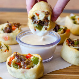 Philly Cheesesteak Roll Ups