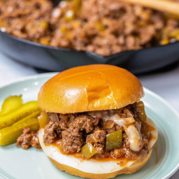 Philly Cheesesteak Sloppy Joes Are The Best of Both Worlds!