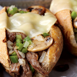 Philly Cheesesteak With Caramelized Veggies