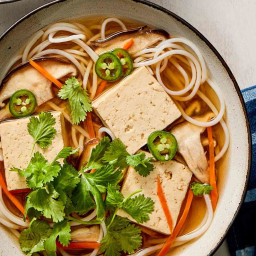 Pho-Inspired Vegetable Noodle Soup Recipe