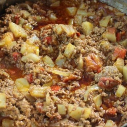 Picadillo- Ground Beef Saute with Potatoes and Carrots