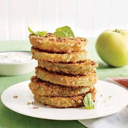Pickled Fried Green Tomatoes with Buttermilk-Herb Dipping Sauce