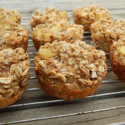 Pineapple coconut oatmeal muffins