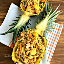 Pineapple Fried Rice Boat