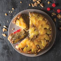 Pineapple, Ginger, and Cherry Upside-Down Cake