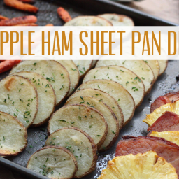 Pineapple Ham Sheet Pan Dinner: Paleo, Whole30 and Easy!