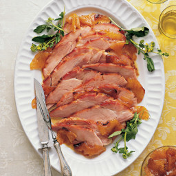 Pineapple-Mustard-Glazed Ham