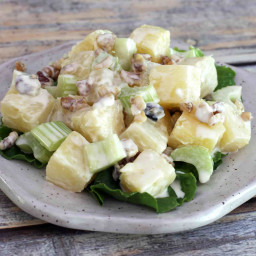 Pineapple Salad with Walnuts