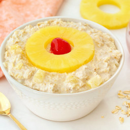 Pineapple Right Side Up Overnight Oats