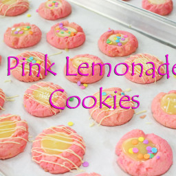 Pink Lemonade Thumbprint Cookies