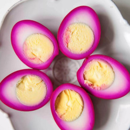 Pink Pickeled Eggs
