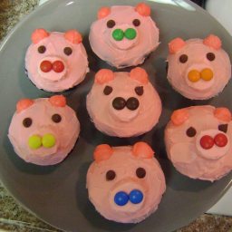 Pink Piggy Cupcakes