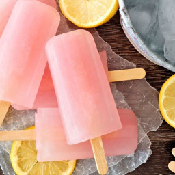 Pink Popsicles for Adults: Lemonade and Moonshine