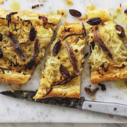 ​Pissaladiere (anchovy, onion and olive tart)