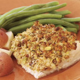 Pistachio-Crusted Cod Fillets