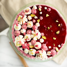 Pistachio Raspberry Cake Recipe