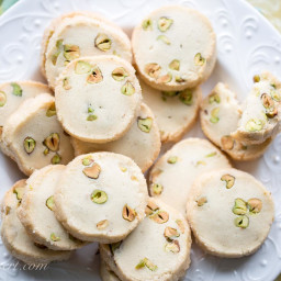Pistachio Shortbread Cookies