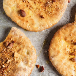 Pita bread with almonds recipe