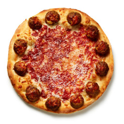 Pizza with Meatball Crust