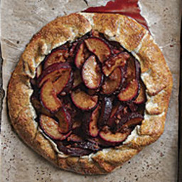 Plum, Ginger, and Poppy Seed Galette