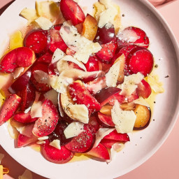 Plum Salad with Black Pepper and Parmesan