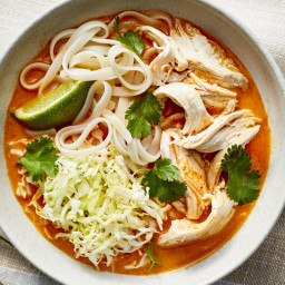 Poached Chicken Noodle Bowl