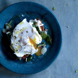 Poached Eggs on Toast with Ramps