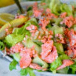Poached Salmon Salad with Dill Vinaigrette